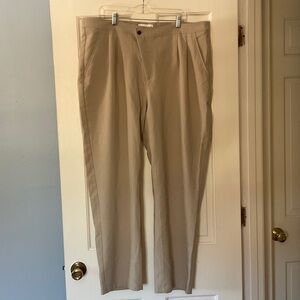 Abercrombie & Fitch Crossover Waist Pants Khaki Neutral Size XL NWT Work Office